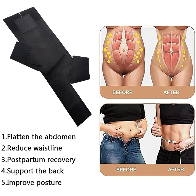 High Elasticity Women Fitness Lose Weight Compression Double Waist Trainer Fat Tummy Control Waist Trimmer Back Support Belt Gym