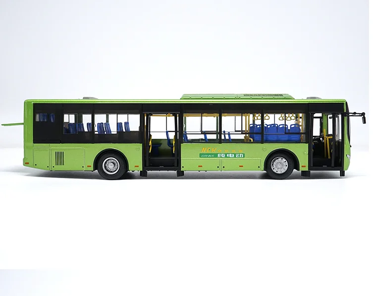 Original Collectible Alloy Model Gift 1:42 Original Yutong E12 Pure Electric Bus City Transit Bus Vehicle Toy Model for Christma