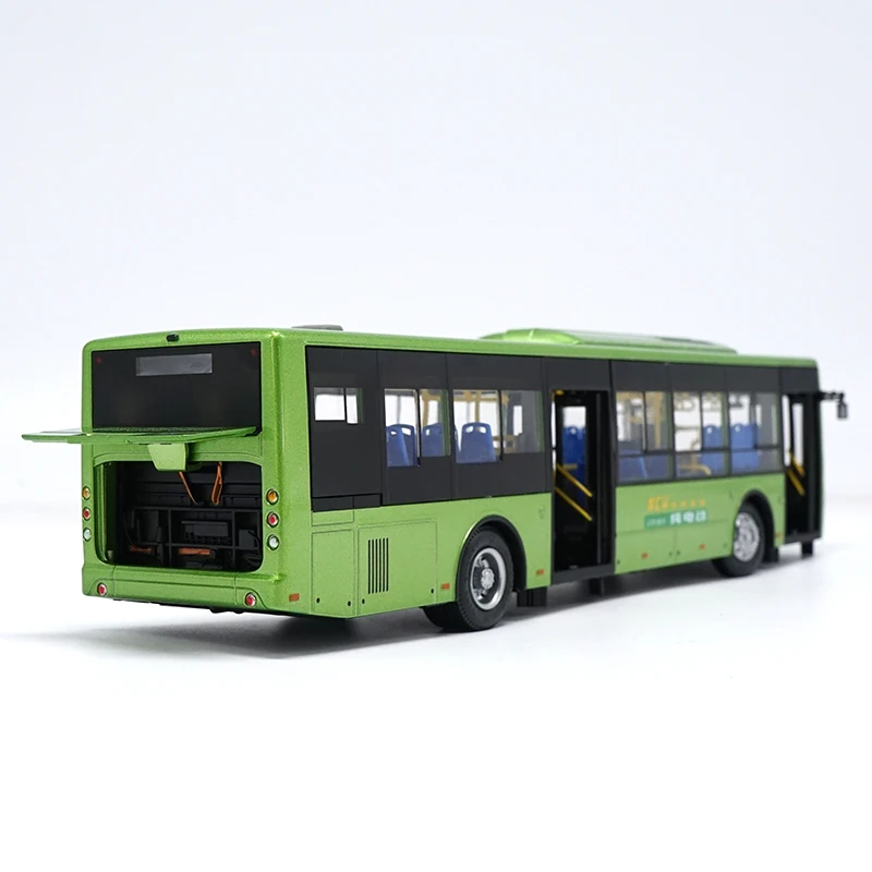 Original Collectible Alloy Model Gift 1:42 Original Yutong E12 Pure Electric Bus City Transit Bus Vehicle Toy Model for Christma