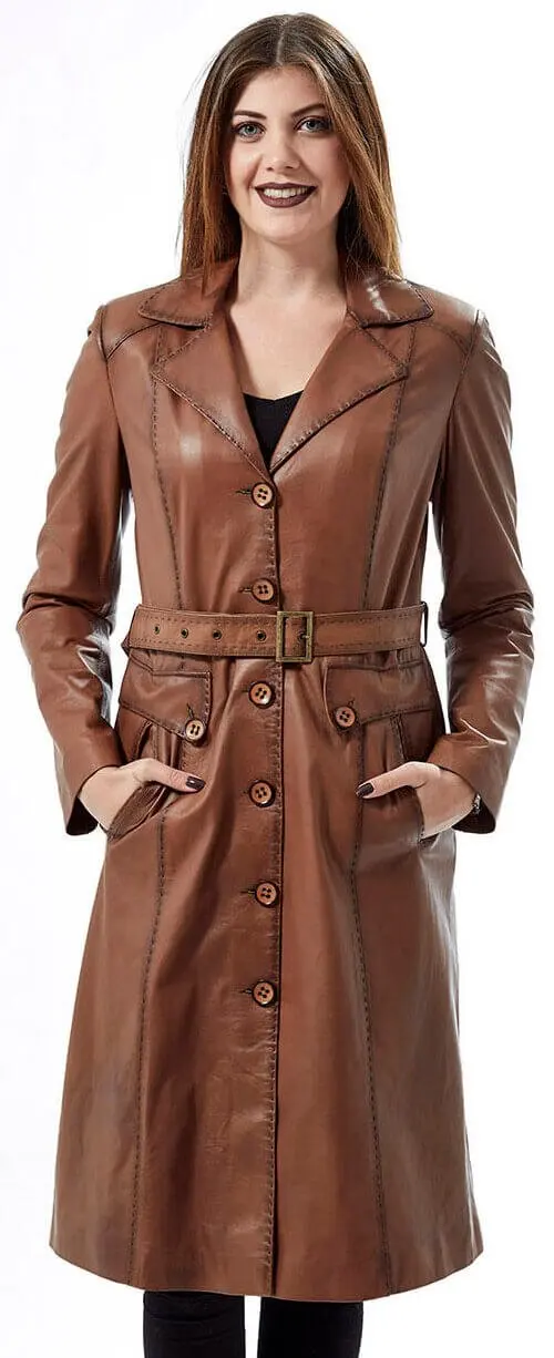 Genuine Leather Women 'S Jacket Coat Sheep Lamb Sheepskin Autumn Winter 2022 Thin Large Size Vintage Biker Tan Boyama Topcoat