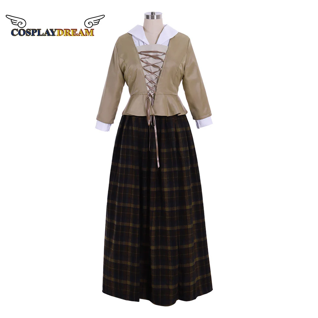 

Cosplaydream Outlander Jenny Fraser Murray Dress Highland Scotland Costume Medieval Plaid Skirt Halloween Carnival Party Costume