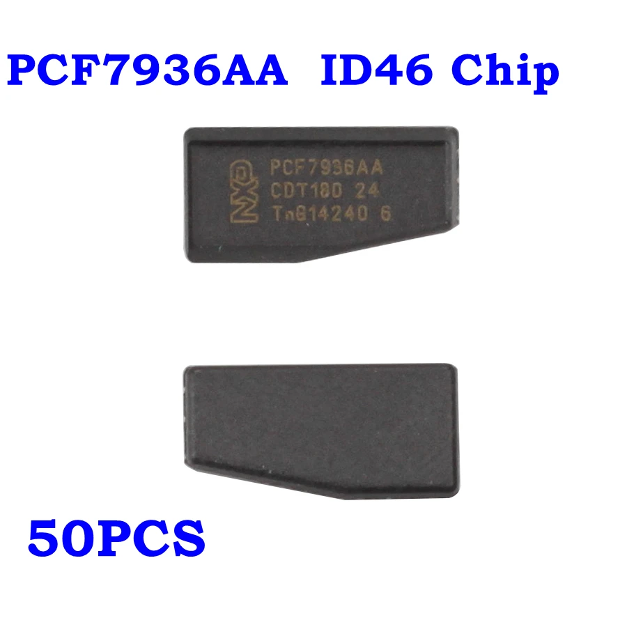 

50PCS/LOTChip set PCF7936AA I D46 CHIP Transponder ChipID46 PCF7936 Unlock ID 46 (update of PCF7936AS) carbon auto chip BLACK