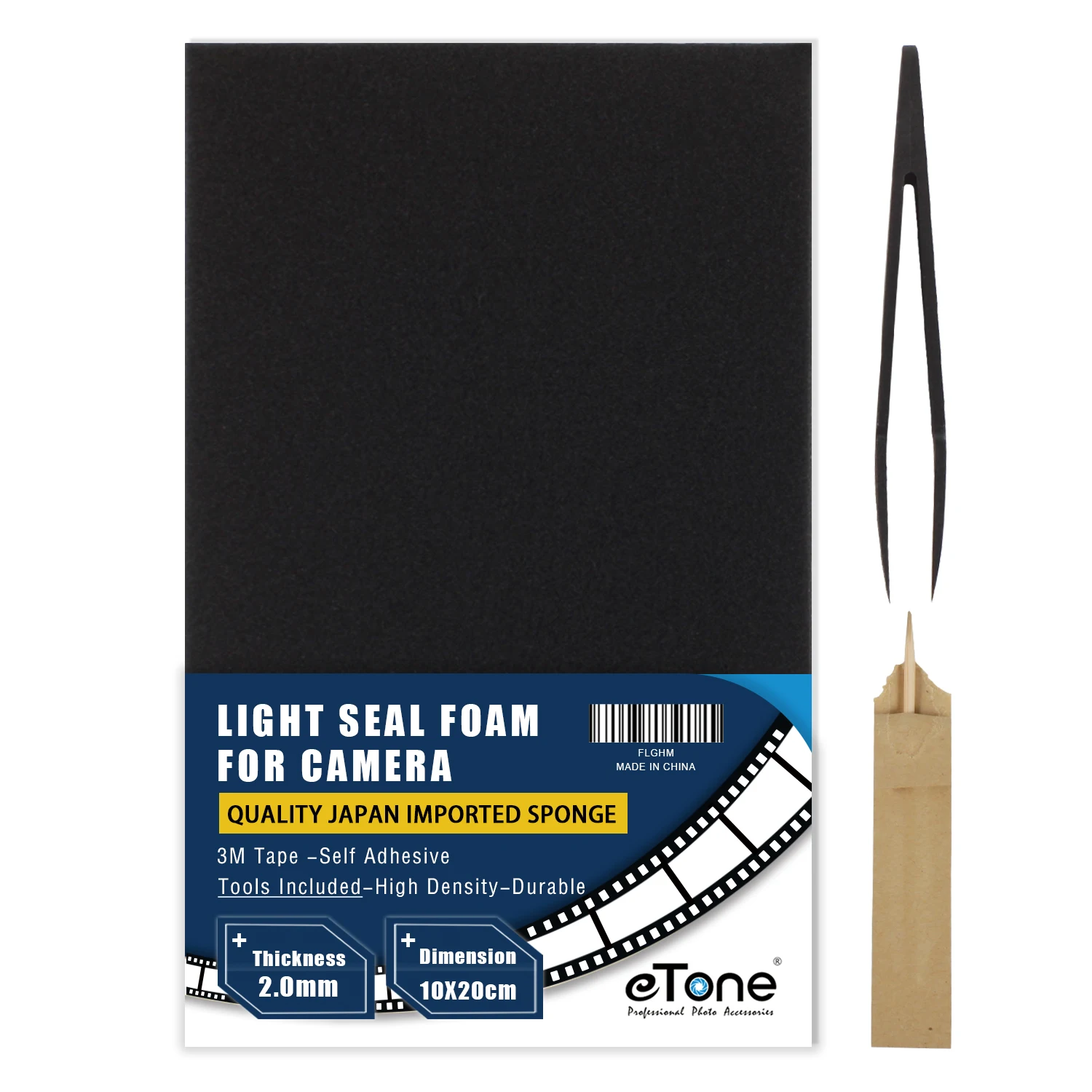 eTone High Density Light-blocking Sponge 135 120 Film Camera Medium Large Format Camera Light Seal Replacement Foam