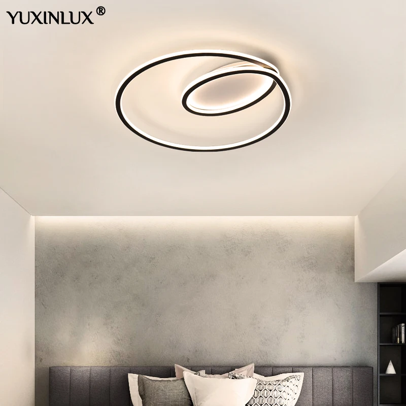 

Nordic Led Celling Lights Surface Mounted Indoor Daily Lighting For Bedroom Dining Room Round Black Nordic Home Lamp Minimalist