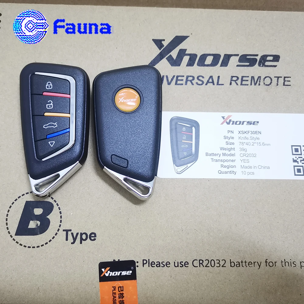 Xhorse VVDI XSKF30EN Smart Control Key Knife Style 4 Button