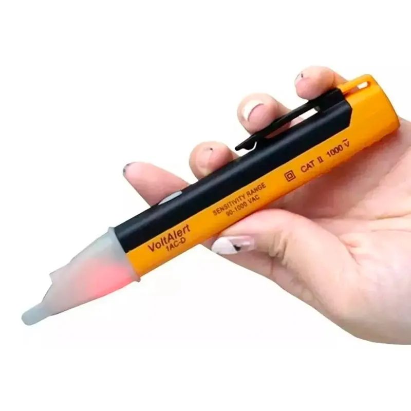 Key Voltage Detector Test Pen Voltage Detector 90V to 1000V with Beep Sound LED Flashlight