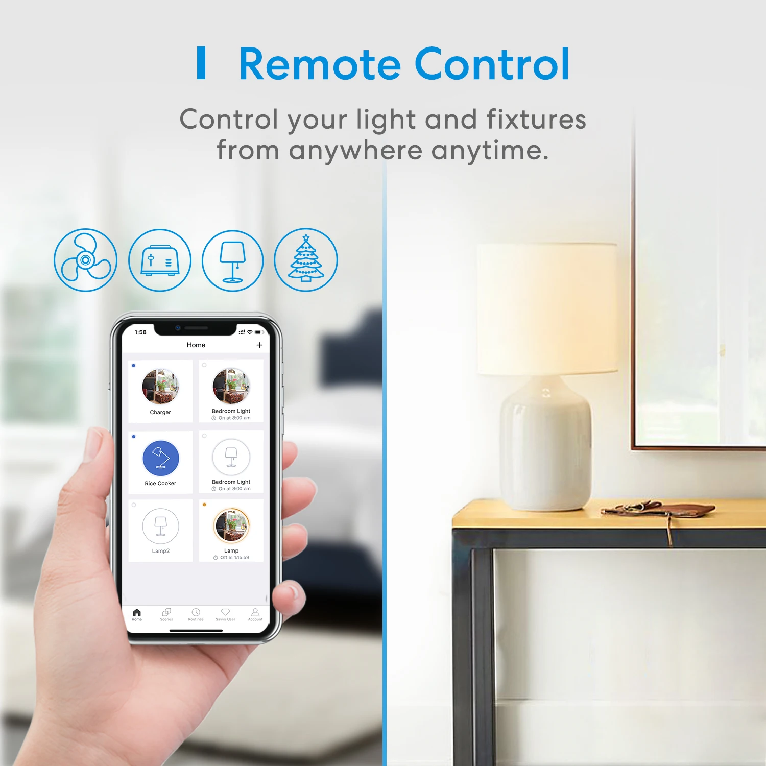 Meross HomeKit Smart WiFi Plug UK Standard Socket  App Remote Control Support Alexa Google Assistant SmartThings 2/4 Pack