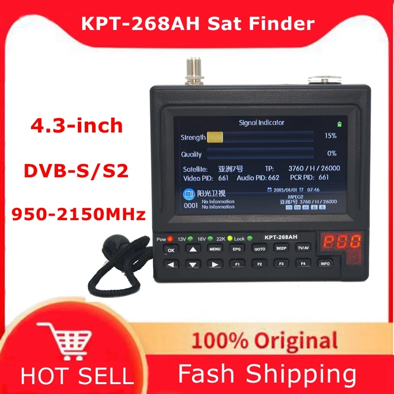 

KPT-268AH satellite finder Full HD Digital Satellite TV Receiver Finder Meter KPT 268AH