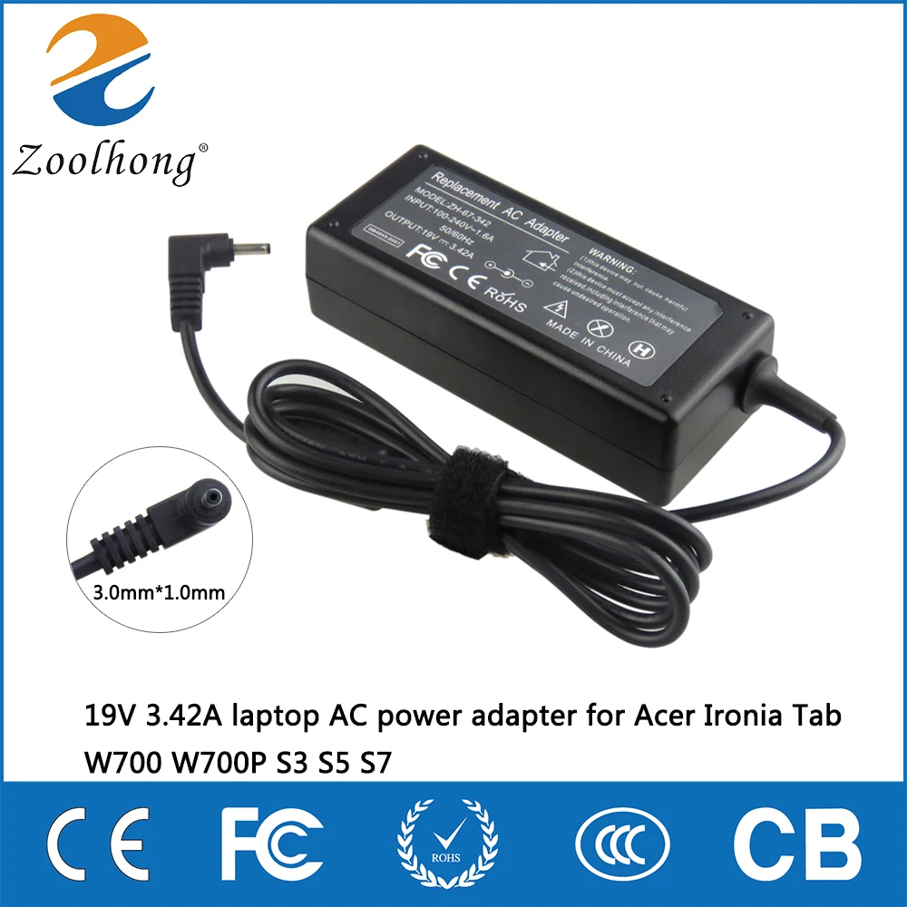 For Acer Iconia W700 W700P W710 W710P W700-6465 65W Charger/Adapter