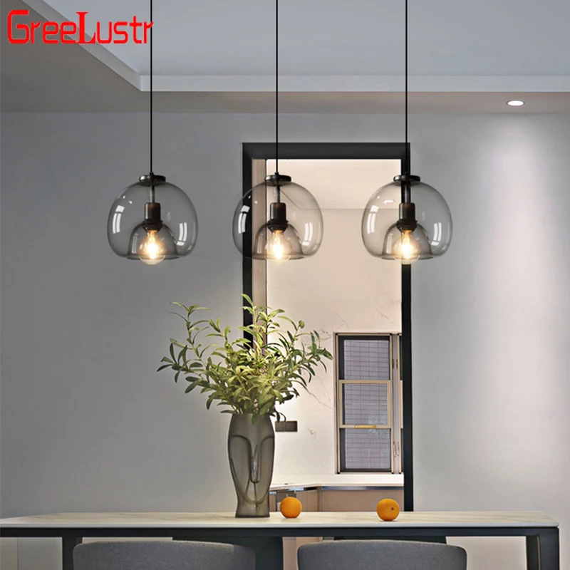 

Nordic Glass Pendant Lights Luxury Restaurant Kitchen Ceiling Chandelier Lamps Home Appliances Lighting For Living Room Bedroom