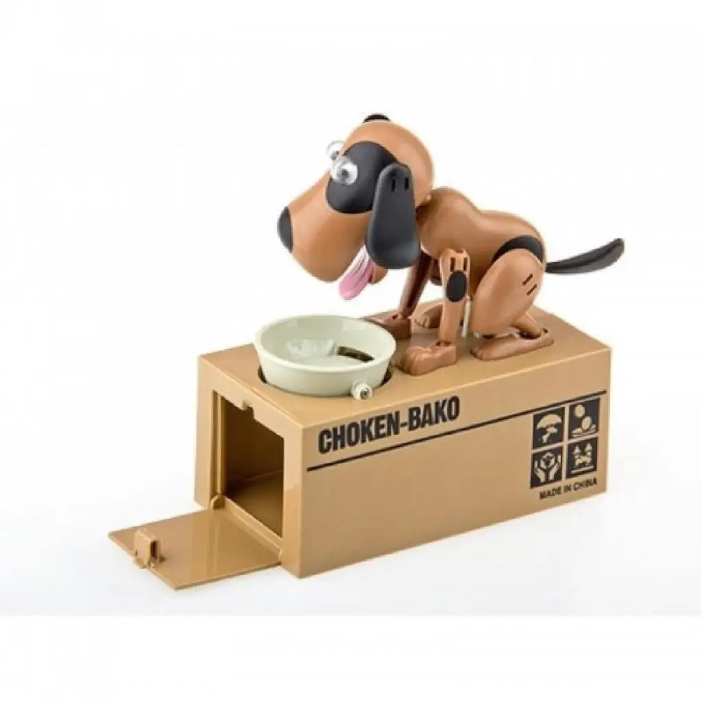 Choken Bako Dog Eating Money Piggy Bank