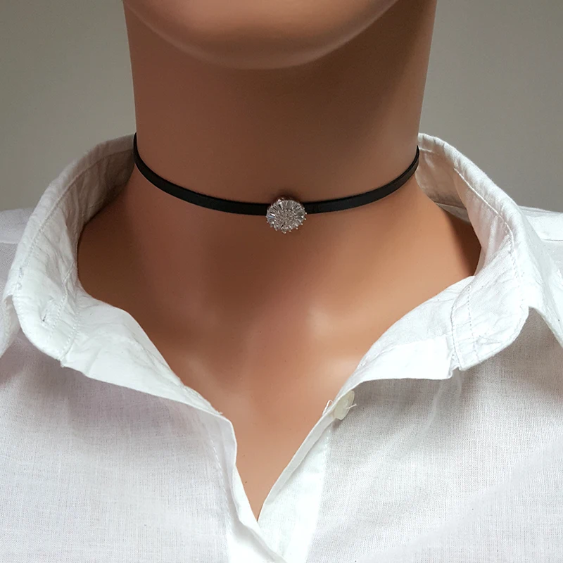 Women Choker Necklace Art Deco Choker 925 Sterling Silver Women Jewelry Made in TURKEY