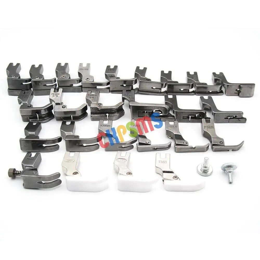 #KP-PF25 25PCS PRESSER FEET SET FIT FORJUKI TL98E,TL-98P,TL-98Q,TL-2000Qi,TL-2010Q,JANOME HD9 HIGH SHANK SEWING MACHINES