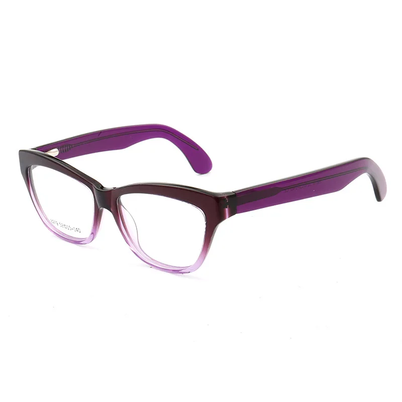 Retro Women Cat Eye Eyeglass Frames for Women Square Optical Glasses Frames Full Rim Spectacles Prescription Eyewear Red Purple