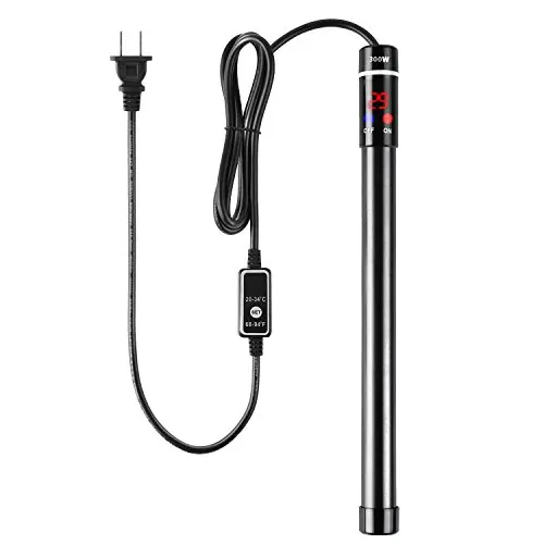 200w 300W 500w Submersible Titanium Aquarium Heater for Saltwater Fresh Water Fish Tank Heating Rod with Intelligen