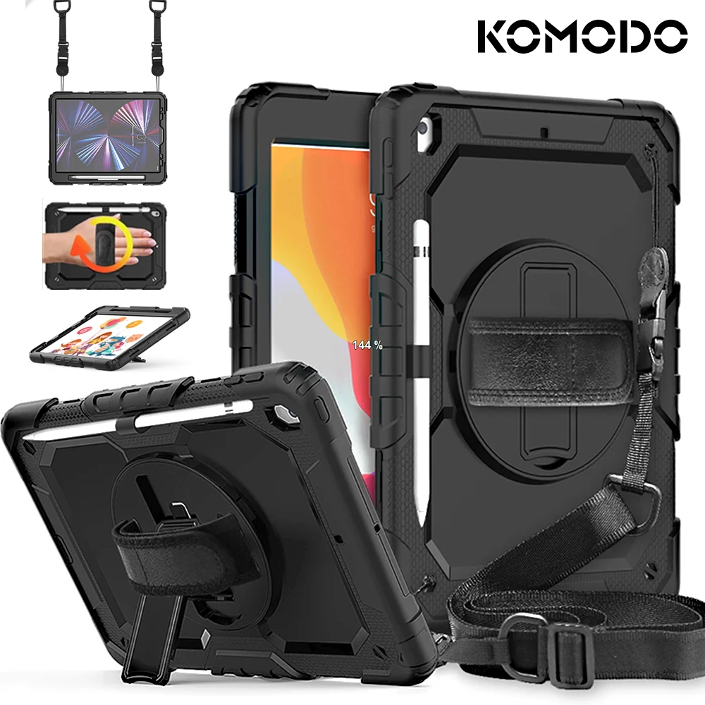 KOMODO iPad Case For 10.9 10th 10.2 Generation For 9.7 Air 5 4 3 2 10.5 Pro11 12.9 Mini 6 5 Smart Cover