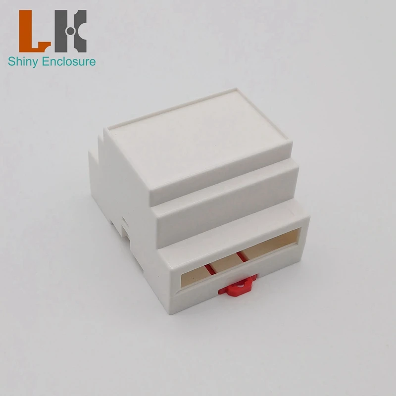 Diy Din Rail Enclosure 88x72x59mm Wall Mounting Plastic Enclosure LK-DR03 Din Rail Abs Plastic Box Plc Enclosure for PCB