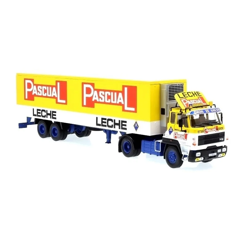 Salvat 1984 milk transport truck 1:43 scale miniature Diecast collectible Spanish bus trucks collection without fascicle, new in its Original packaging Blister, true reproduction high quality