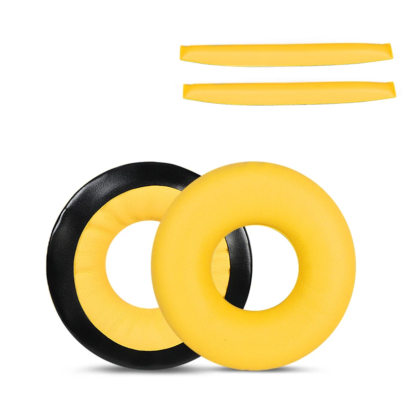 Tai Bọt Miếng Lót Đệm Bao Da Dây Đeo Đầu Cho Tai Nghe Sennheiser HD25 HD25-1 II Đỏ Đen Nút Tai Nghe Bằng Chất Lượng Cao