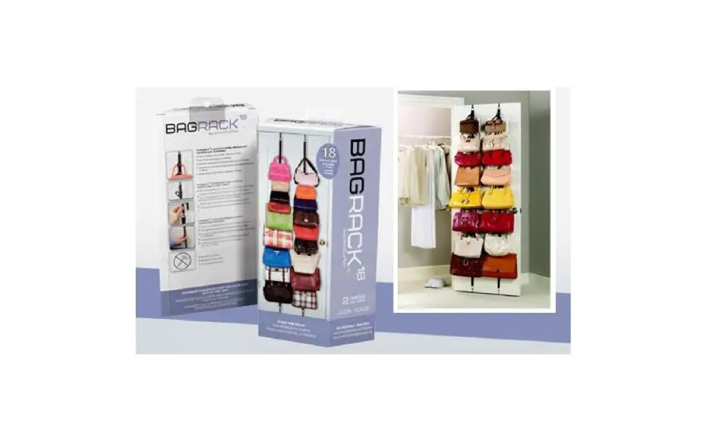 Bag Rack Door Back Handbag Organiser is 16 Hook