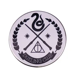 Slytherin Dueling Club A deadly weapon Pin Badge