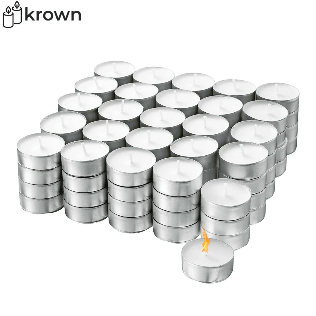 30/50/100/200/300/500 PCs tea candles, Tealights with aluminum cover, no Aroma, white Color, cheap, fast shipping