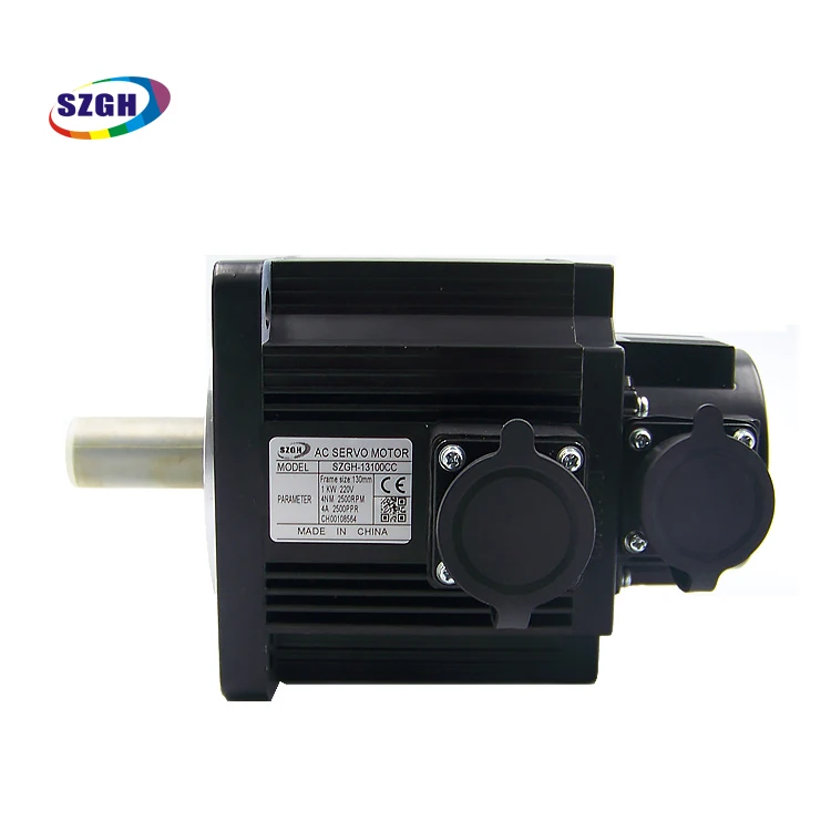 Servomotor de CA de alta precisión, 2,3 kW, 15Nm, 2300w, con freno para solución CNC, codificador Tamagawa