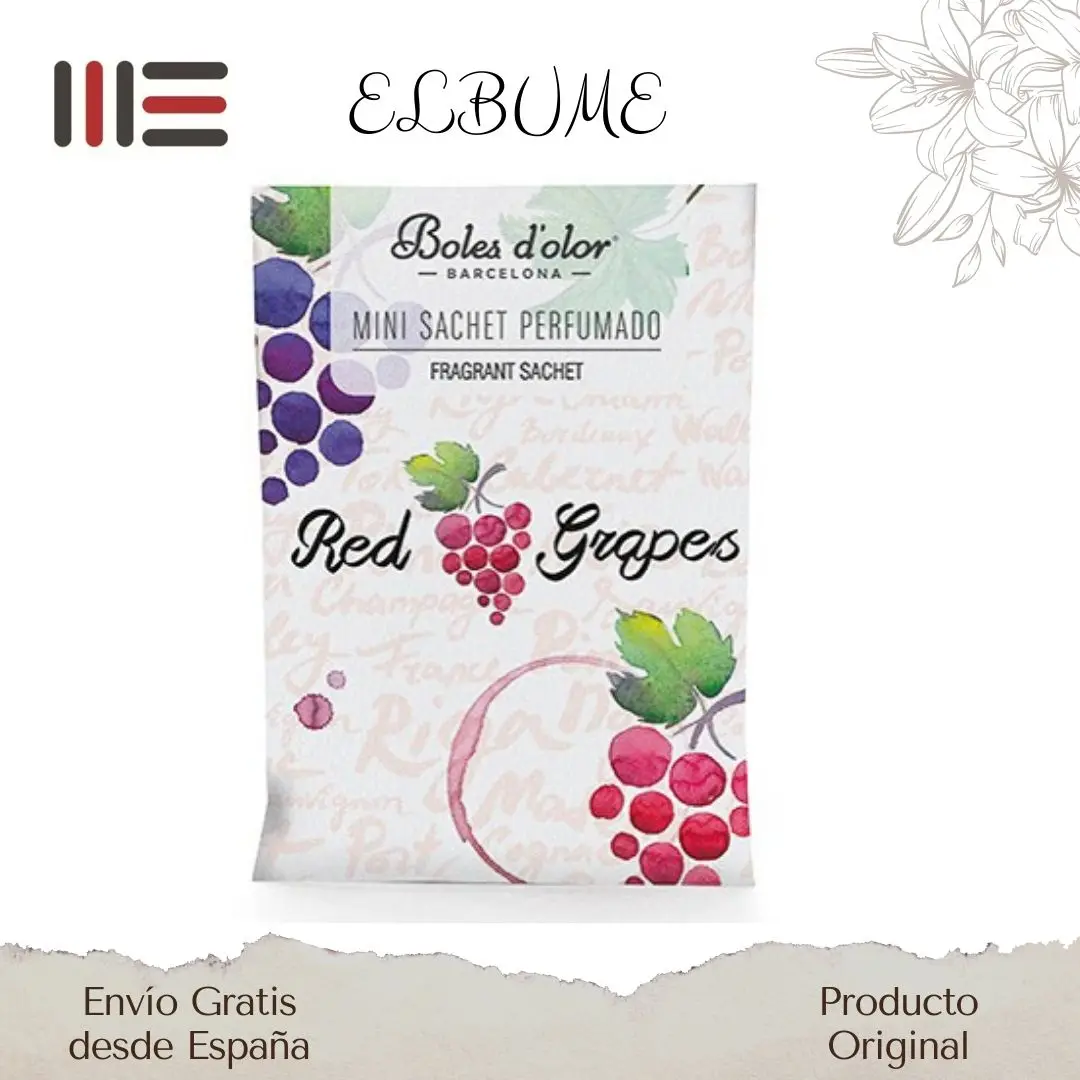 Boles D 'odour RED grapes' perfume air freshener fills your closets, car, drawers, clothes boxes, Cobblers with nice scented aromas. The small environment that does not take up space lasts 6 months active.