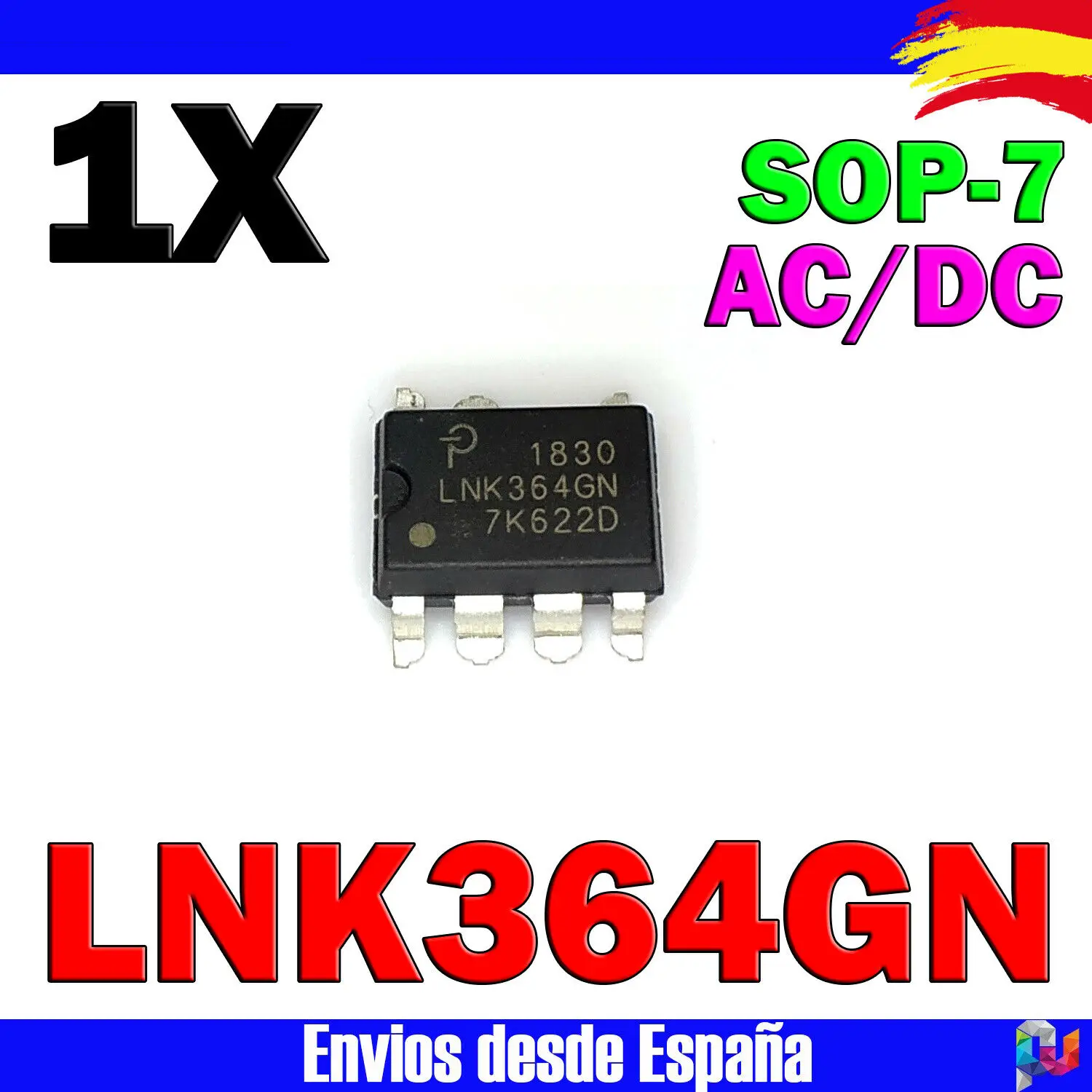 1x LNK364GN LNK364 integrated SMD switching regulator SOP-7