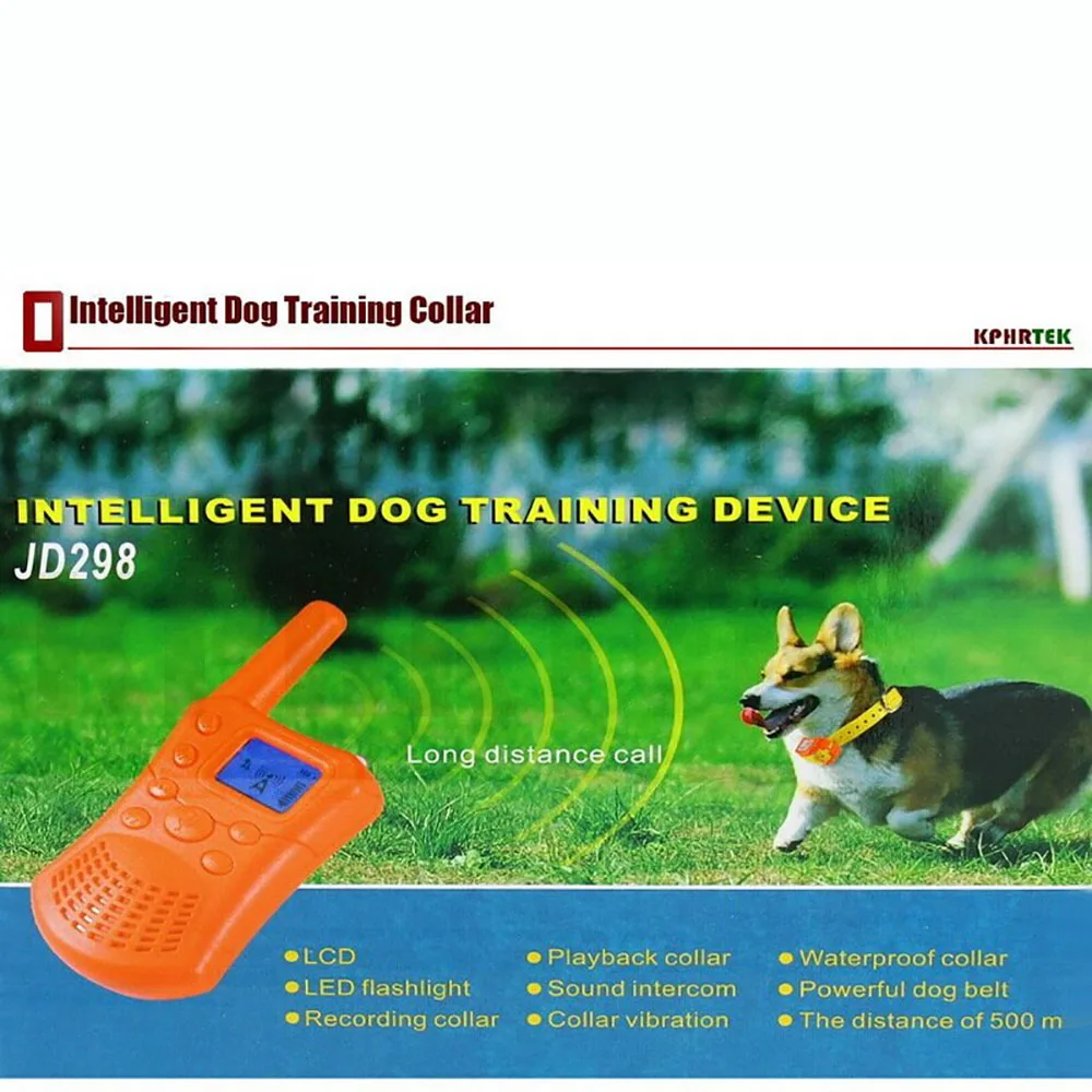 

Intelligent Dog Training Collar Device KPHRTEK Walkie talkie Vibration Function Training Collar 100g2280