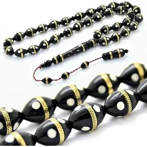 Rd Ekoavm Personalized Embroidered Kuka Rosary Real Kuka Rosary Black