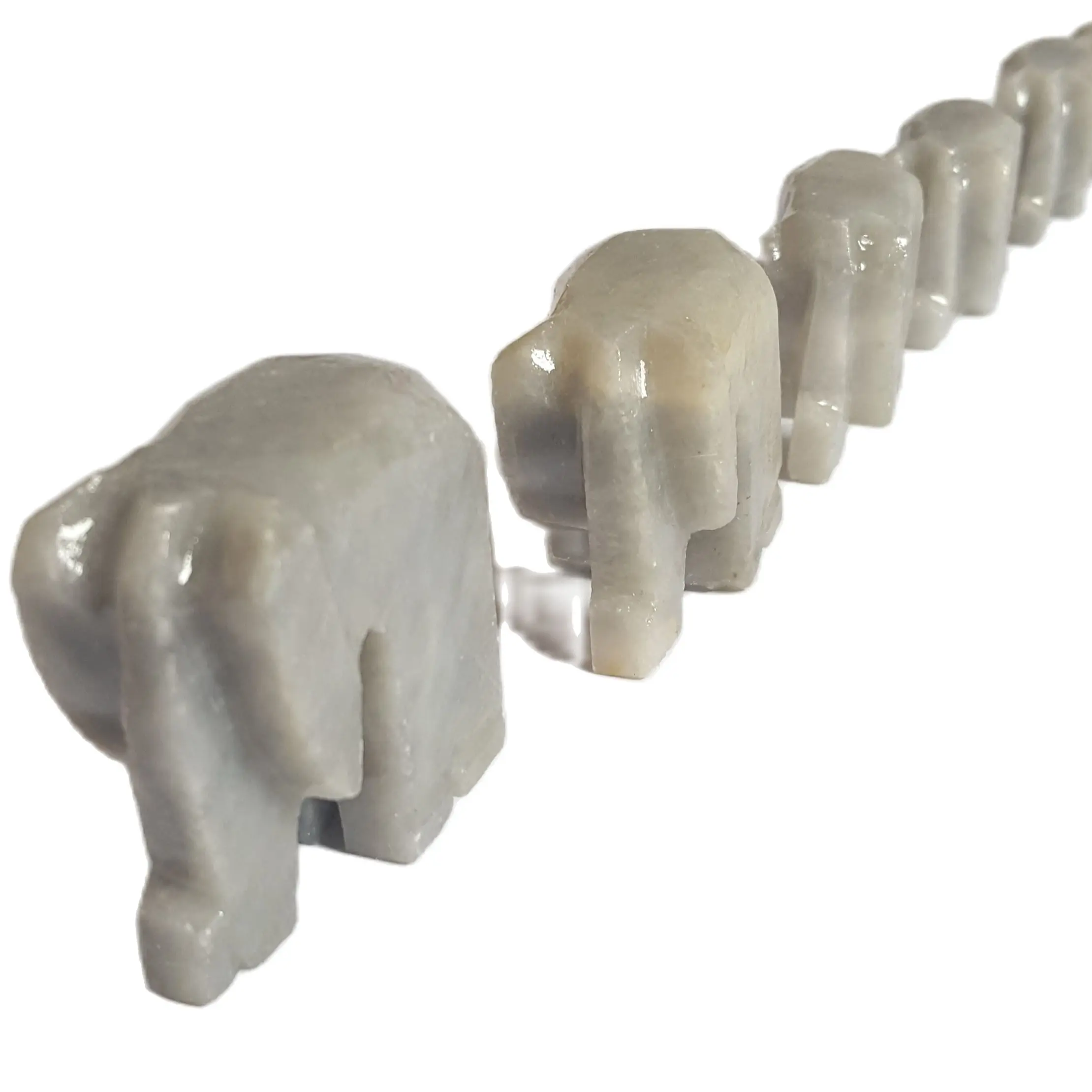 100% Natural ONYX Stone handmade Elephants of luck and fertility abundance decorative for kitchen matryoshka elephants family