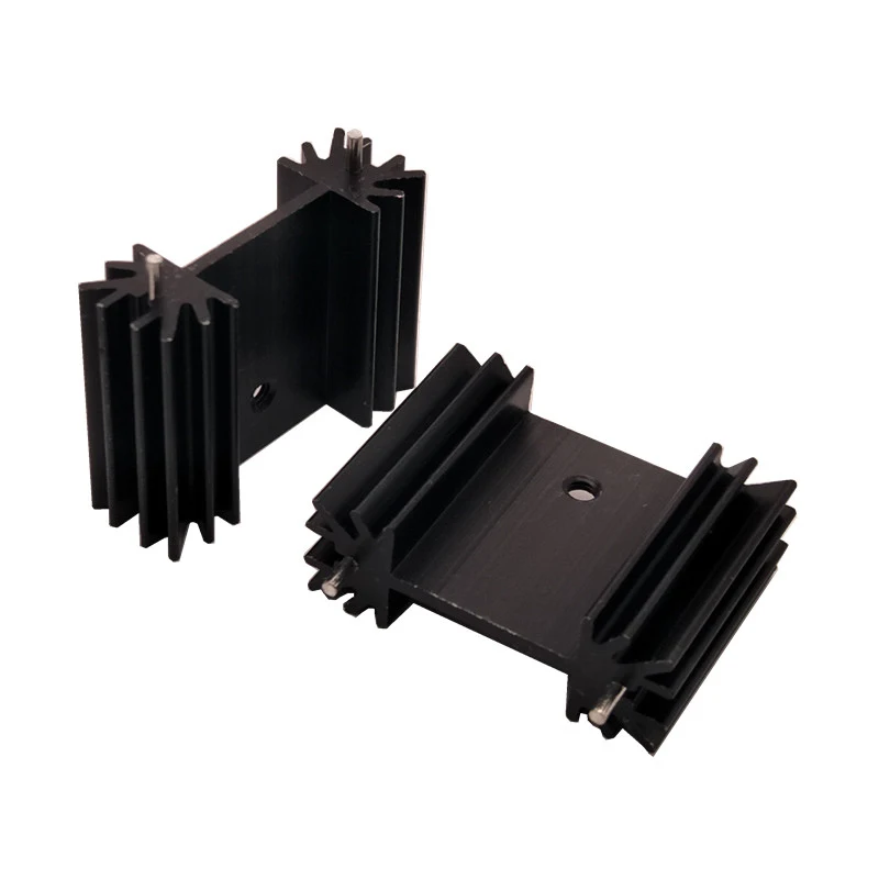 Transistor Heatsink MOS TO-220 TO-247 TO247 Heat Sink TO-3P IC Aluminum Radiator for Triode 7805 Audion Dissipation- 2pcs