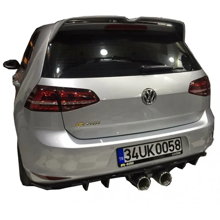 Volkswagen Golf 7 (2012-2016) Compatible R400-Style Rear Bumper Diffuser