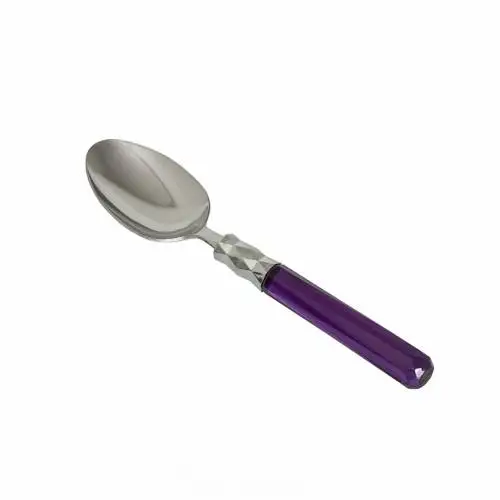 Purple Color 6'LI Platinum Spoon Set