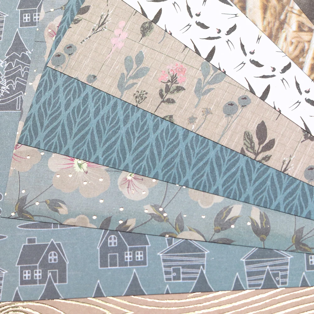 Creative Path Tranquil Place 6-Zoll-Scrapbooking-Papierblock mit Blumenmuster, dekoratives Scrapbook-Hintergrundpapier für Journaling – Detail 5