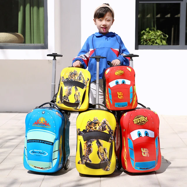 Mochila con ruedas para ninos bolsa de equipaje de 14 19 pulgadas con dibujos animados bonita maleta de viaje envio gratis