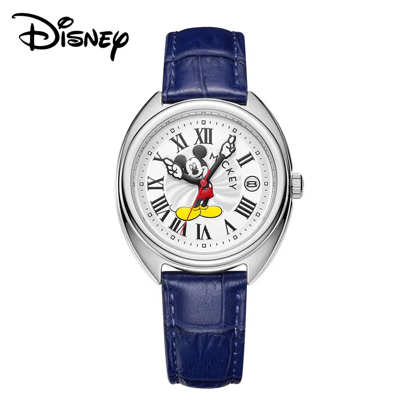 Disney For Mens Watch Unisex Quartz Wristwatch Mickey Mouse Cartoon Women Male Female Bracelet Date Clock New Relogio Masculino