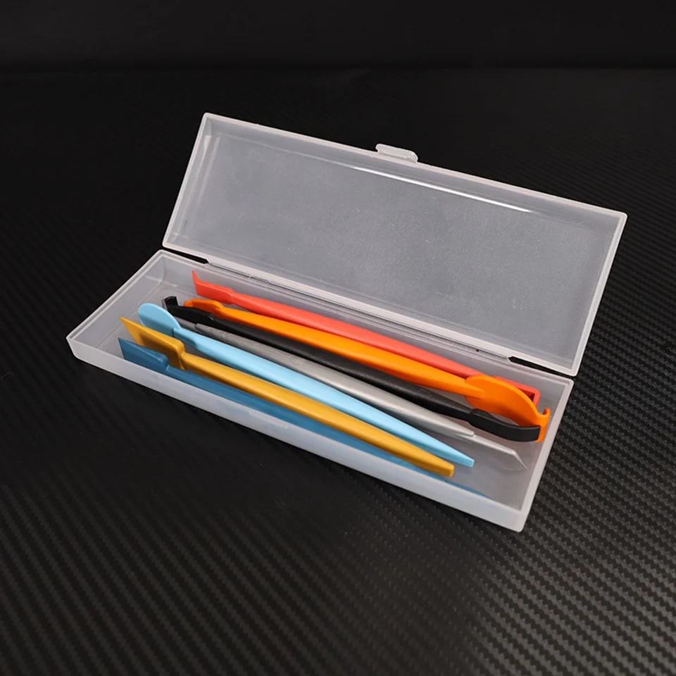 7 Pcs Car Window Sticker Trimming Edge Plug Seam Edge Trimming Tool Magnetic Scraper Squeegee Set MO-630