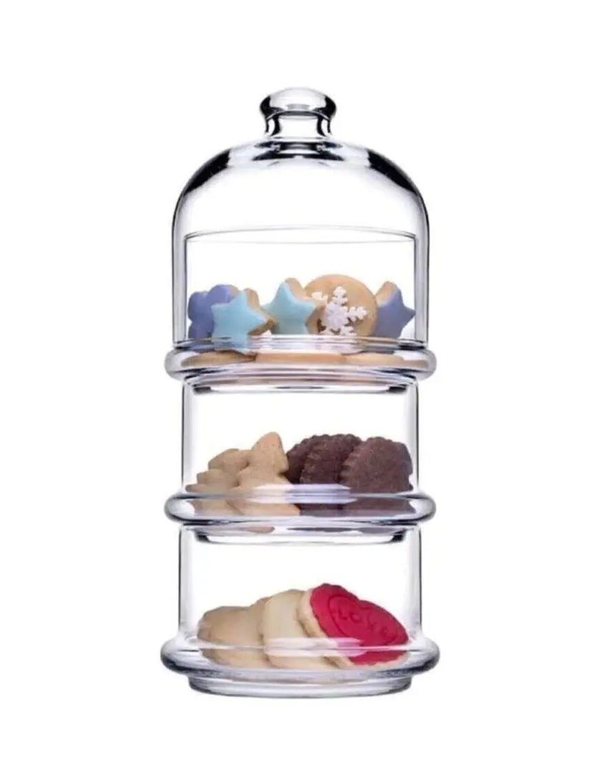 Glass Organizer Cup Cake Stand Jar Salad Sugar Fruit Bowl Food Container Dinner Dish Serving Dishes Plate Kitchen Accessories