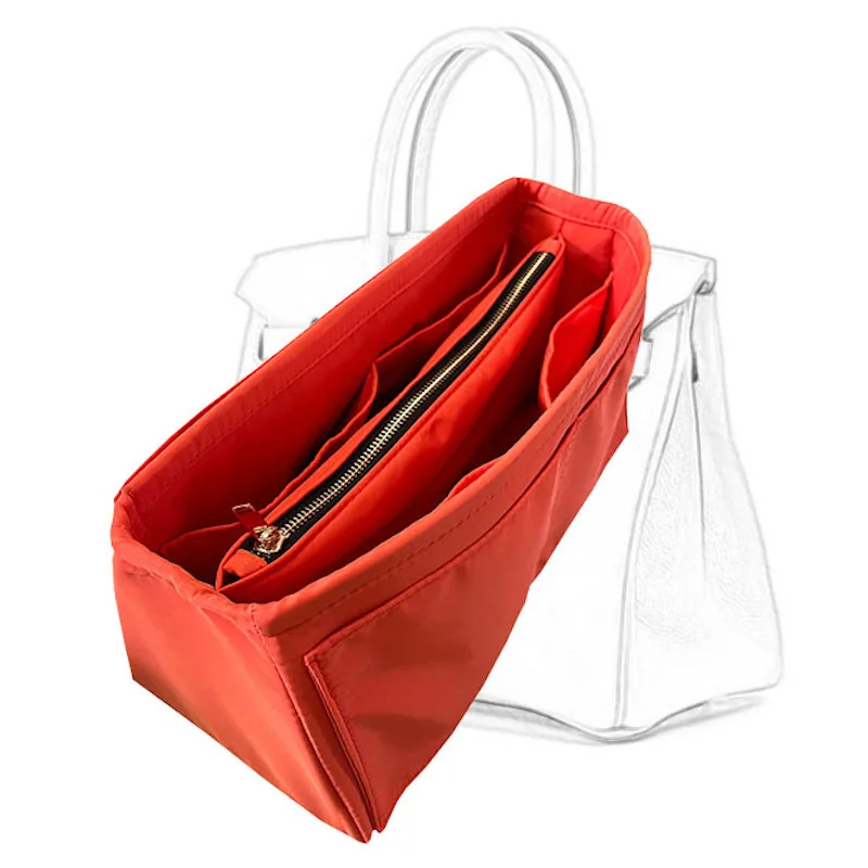 Saco organizador para h ermes b irkin, 25/30/35/40 bag, nylon premium, feito à mão, 20 cores