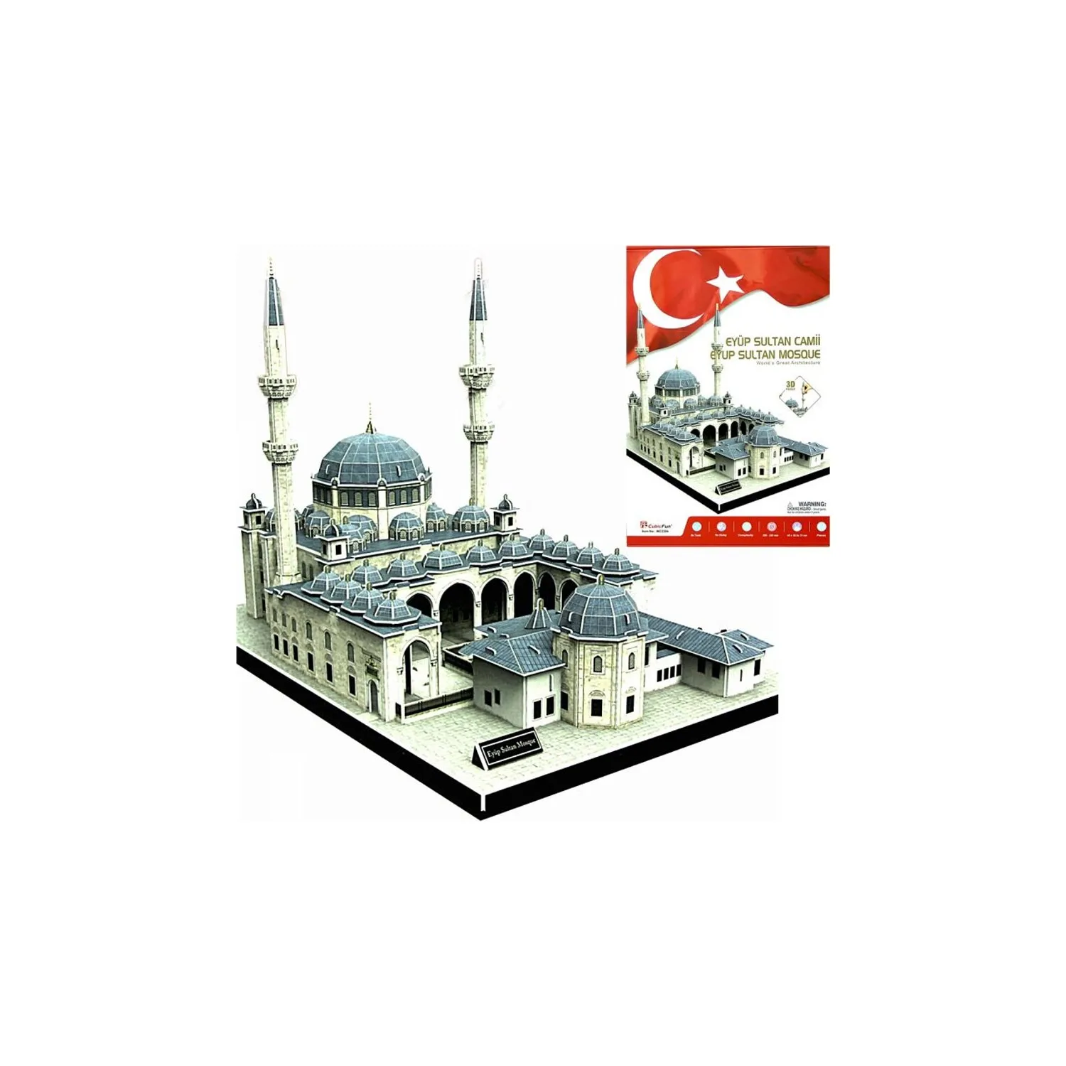 

3D Puzzle Eyüp Sultan Mosque For Kids Fun 3 Dimensional Model construction Kit DIY Building Model