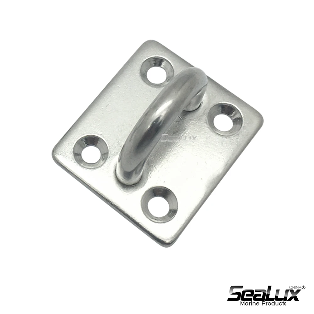 Sealux Pair of 2 Square pad eye Stainless steel Marine hardware Boat accessory Yacht