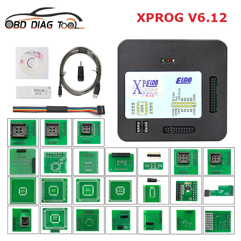 Программатор ЭБУ XPROG V6.50, программатор с новой авторизацией X-prog M V5.84 V5.72, металлический ящик X Prog M 6,12, инструмент для настройки чипа ЭБУ