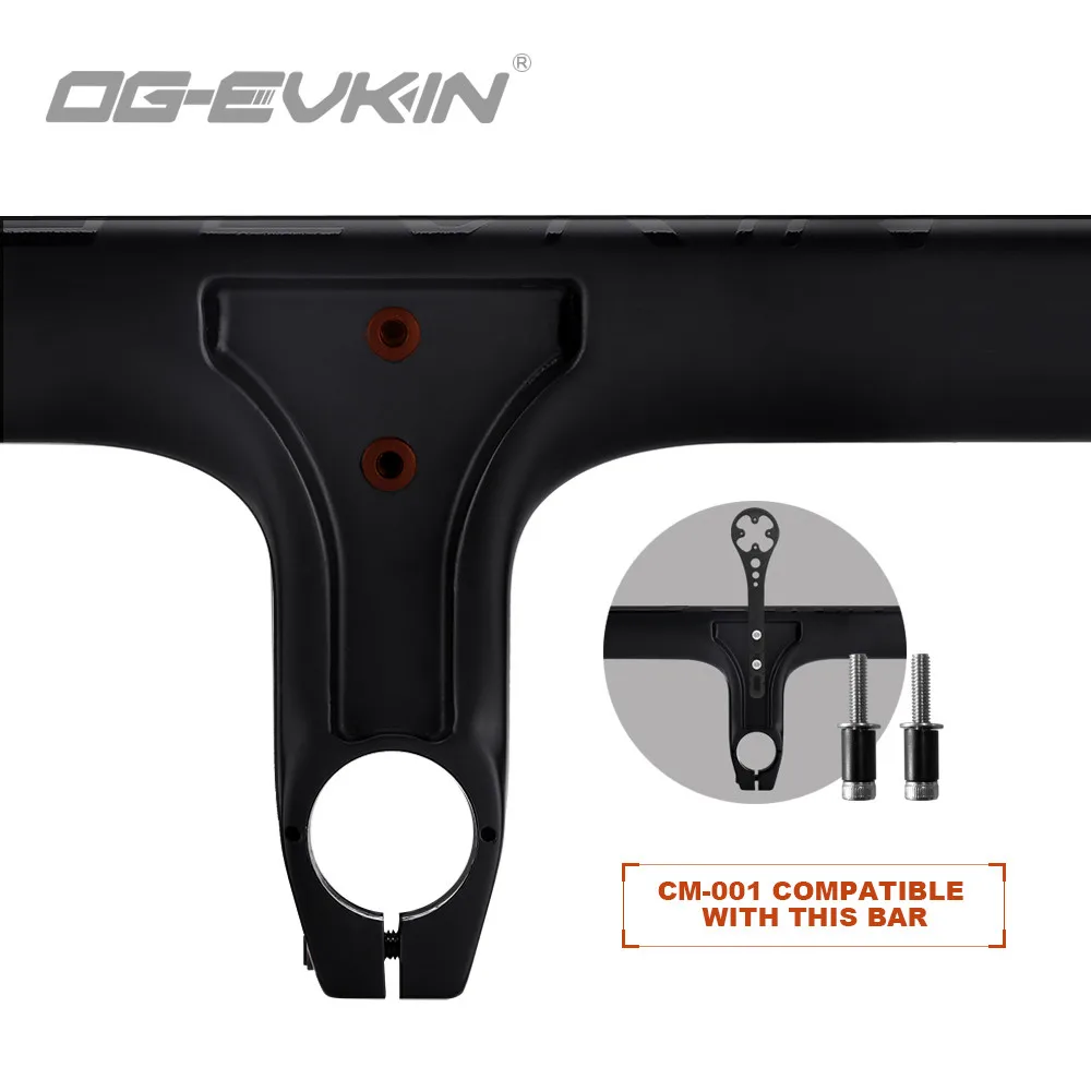 OG-EVKIN HB-1000 AERO Road Bike Bent Bar Integrated The One Handlebar 28.6MM 400/420/440MM Titanium Carbon Bicycle Handle Bar