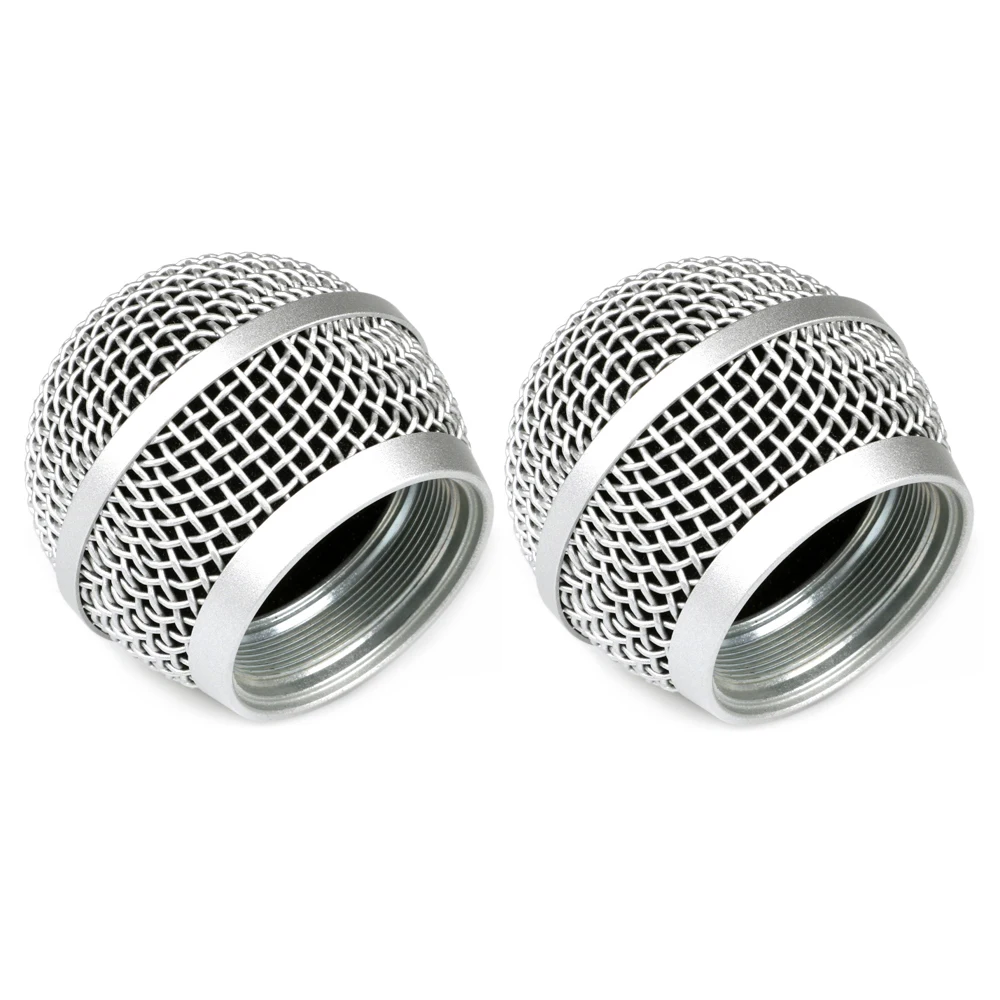 Bolymic PG58 Microphone Grille Replacement for Shure PG58 PG2 PG288 Vocal Microphones Grilles 2 PACK