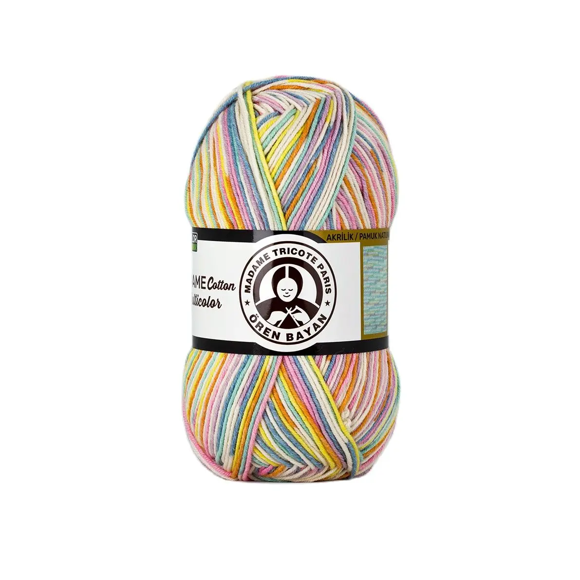 Madame Cotton Multicolor Pamuk İplik Kendin Yap For Knitting Sweater Scarf Hats Kendin yap El İşi Tasarlayın