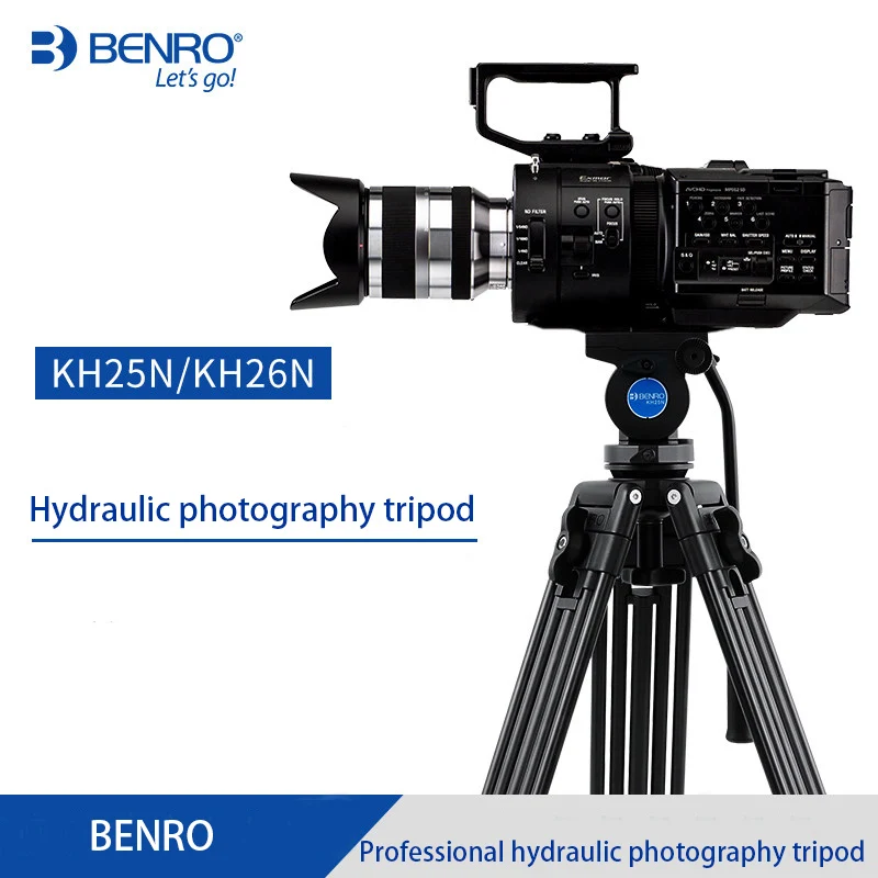 BENRO KH26P Tripod Professional Portable SLR Camera Photography Camera Tripod Hydraulic Video Head