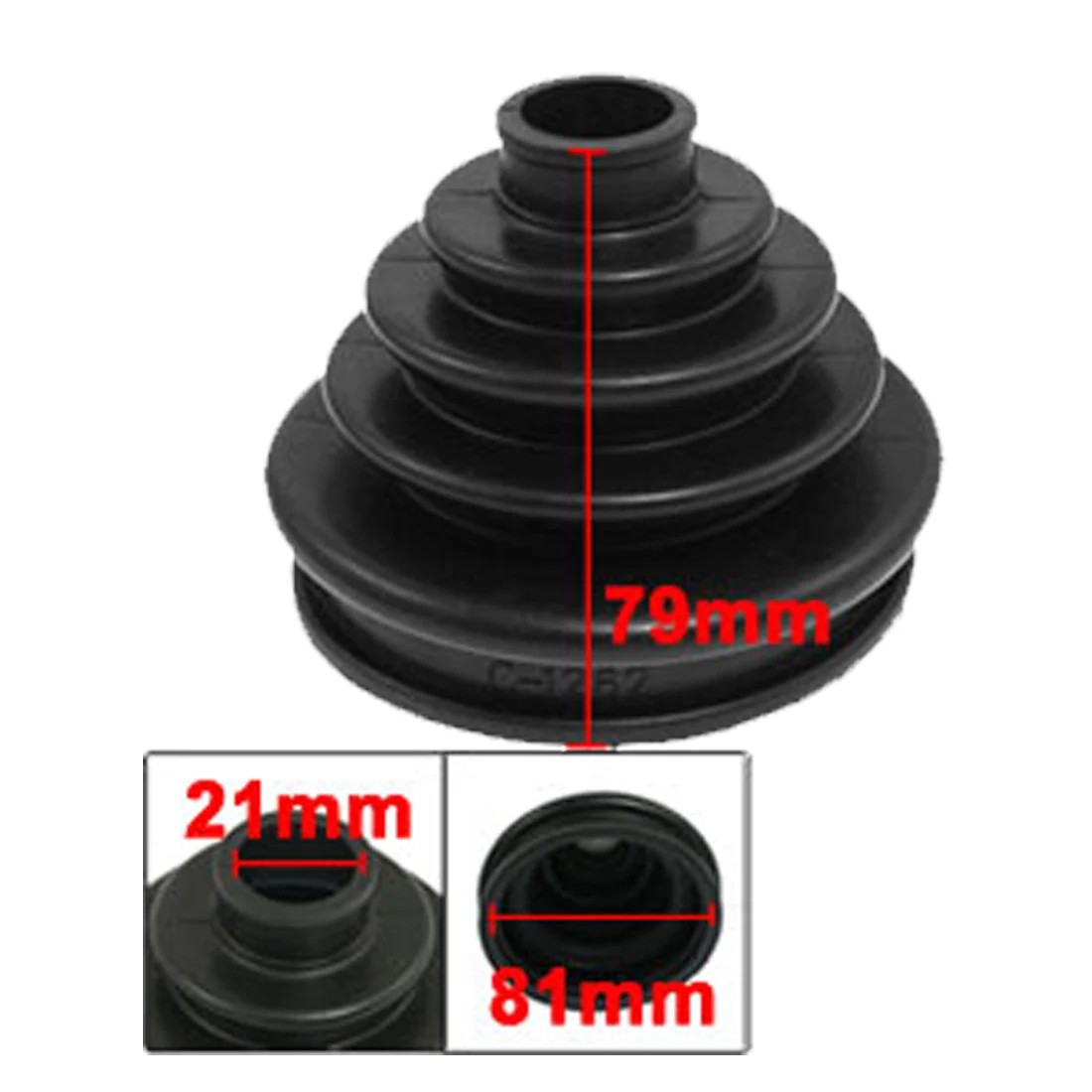 Uxcell Outer CV Joint Boot for Volkswagen Passat B5 Rubber Outer Anti Dust Dirt-proof Axle CV Joint Boot Protective Cover