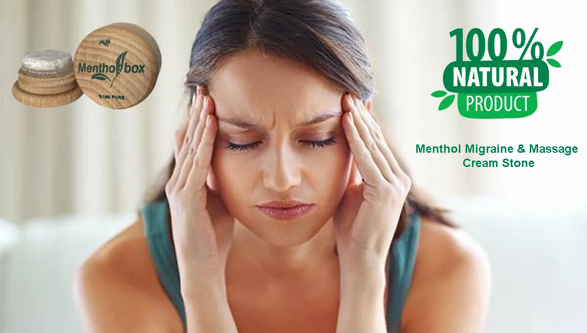 Menthol stone 100% natural solution massage Spa cream stone 7G for migraine and head neck joint waist leg pain.